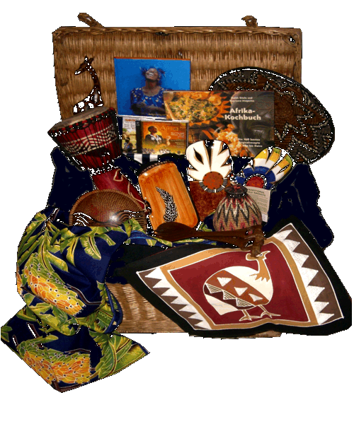 Kunsthandwerk, Kochb&uuml;cher, Gew&uuml;rze & Spezialit&auml;ten aus Schwarzafrika