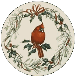 Winter-Greetings Cardinal von Lenox(USA)